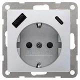 Siemens USB-Steckdose 18 W Aluminiummetallic 1 St.