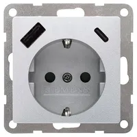 Siemens USB-Steckdose 18 W Aluminiummetallic 1 St.
