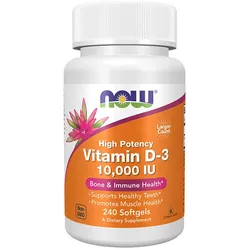 Now Foods Vitamin D-3 10,000 IU (240 Weichkapseln)