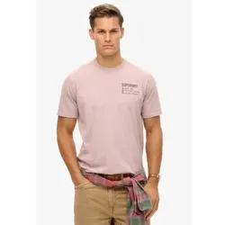 Superdry für Herren. M1012116A Utility Sport graues Grafik-T-Shirt (XL), Lässig, Baumwolle, Kurzarm