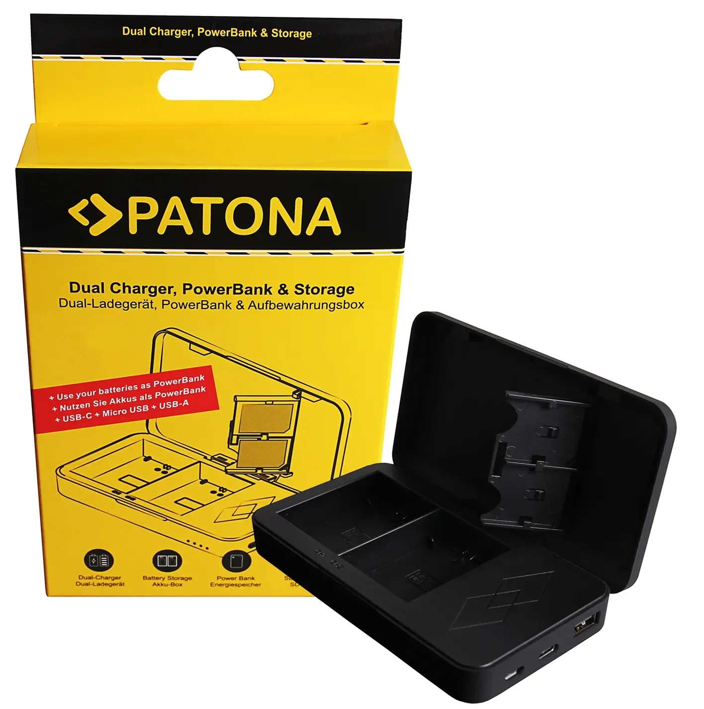 PATONA Dual Ladegerät für Sony NP-FZ100 (mit Powerbankfunktion) (Angebot)