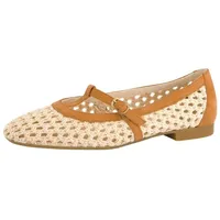 Paul Green Ballerinas Nubukleder/Textil Riemchenballerina beige 42 EU
