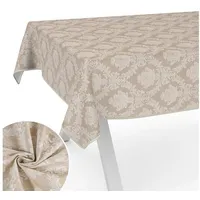ANRO Stoff Tischdecke Textil Tischwäsche Tischtuch Baumwolle Polyester abwaschbar