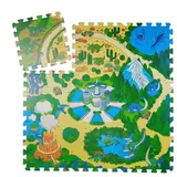 Relaxdays Puzzlematte Dinosaurier