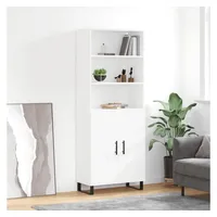VidaXL Highboard Weiß 69,5x34x180 cm Holzwerkstoff
