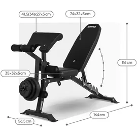 Zipro Superset Hantelbank Schwarz