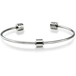 dKeniz Armreifen Edelstahl Armbänder & Armreife   Weiss 