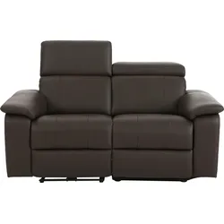 2-Sitzer HOME AFFAIRE "Binado", braun, B:158cm T:99cm, Webstoff (95% Polyester/5% Nylon), Sofas, mit manueller oder elektrischer Relaxfunktion mit USB-Anschluss