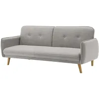 3-Sitzer Sofa Strukturstoff fein Hellgrau Relaxsofa Wohnzimmer Möbel Lounge