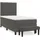 vidaXL Boxspringbett 100 x 200 cm Dunkelgrau
