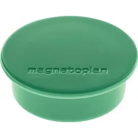 Magnetoplan Magnet Discofix Color, 10 Stück, Haftkraft ca. 2,2 kg, grün