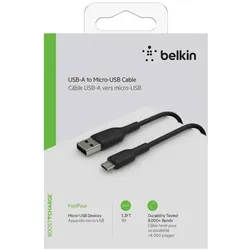 Belkin Micro-USB/USB-A 1m PVC schwarz             CAB005bt1MBK