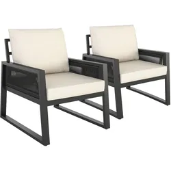 TecTake GmbH Gartenlounge-Set Captive im Rope-Design