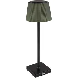 Tischlampe Tischleuchte Außenlampe schwarz grün Touchdimmer Gartenlampe Akku LED