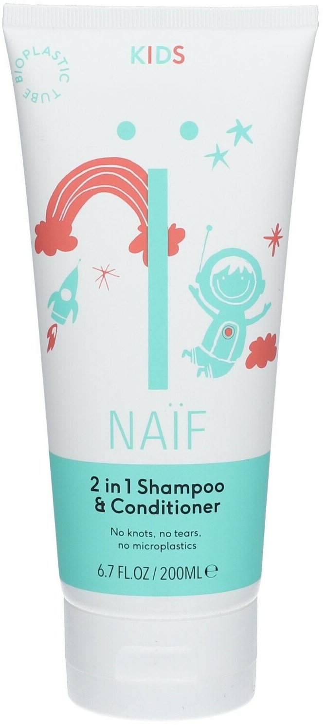 Shampooing et après-shampooing 2 en 1 NAÏF® Kids 200 ml shampooing