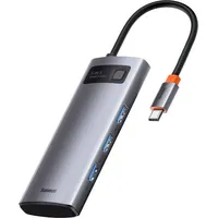 Baseus Dockingstation 5 in 1 60Hz 3.0 silber