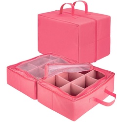 ONVAYA Organizer Aufbewahrungsbox, Multifunktions-Organizer, Aufbewahrungstasche rosa