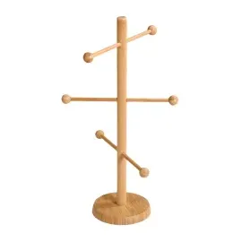 KESPER Brezelständer Bambus, 6-armig 58616 | 1 Brezelständer, Höhe: 50 cm