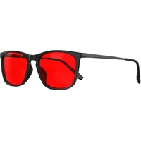 Goiteia 100% Rote Blaulichtbrille – Schlafbrille mit vollständiger Blockierung von blauem und grünem Licht – Doppelte AR-Beschichtung – Lindert Augenbelastung & verbessert den Schlaf