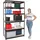 Proregal Schwerlastregal Metall 220x120x60 cm schwarz 6-Ebenen