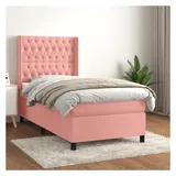 vidaXL Boxspringbett 100 x 200 cm Rosa