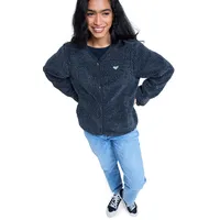 Roxy Fleece-Oberteil Sweatshirt Grau M