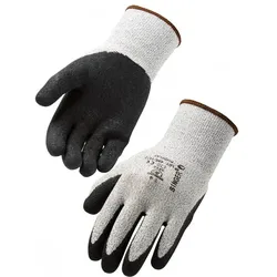Schnittschutzhandschuh SINGER Strickhandschuh mit Latexbeschichtung, Größe 10, Schutzstufe 5, atmungsaktiver Rücken