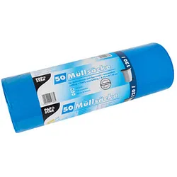 PAPSTAR Müllbeutel 120,0 l blau 45,0 μm, 50 St.