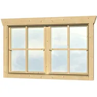 SKANHOLZ Doppelfenster 2-flügelig 134,2 x 88,3 cm Beige