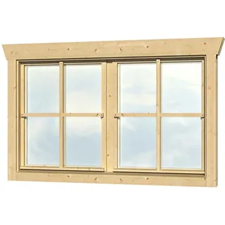 SKANHOLZ Doppelfenster 2-flügelig 134,2 x 88,3 cm Beige