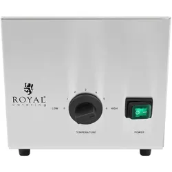 Royal Catering Saucenspender - mit Heizfunktion - Nacho-Käse - Schokolade - 3,3 l