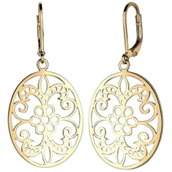 Elli Ornament Floral Orientalisch 925 Sterling Silber Ohrringe   Damen 