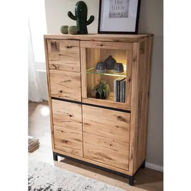 Massivmoebel24 Highboard 103 x 40 x 148 cm Beige