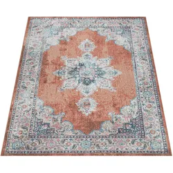 Teppich PACO HOME "Torres 275", rot, B:200cm H:8mm L:280cm, Polypropylen, Teppiche, Kurzflor, Orient-Optik, Vintage Design, In- und Outdoor geeignet