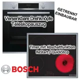Bosch Herdset Teleskopauszug 3D-Heißluft + Cerankochfeld