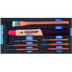 Gedore 1500 CT1-350 Meißel-Sortiment in Check-Tool-Modul