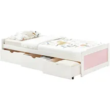 Idimex MIA 90 x 200 cm Weiß/Rosa