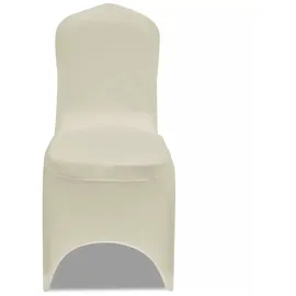 vidaXL Stretch-Stuhlhussen 100 Stk. Creme
