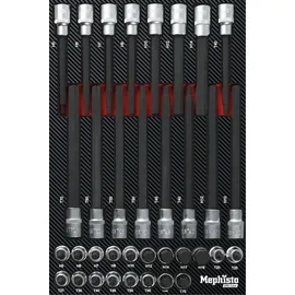 Mephisto Werkzeugwagen Carbon/Chrom/Stahl schwarz 9 Schubladen bestückt