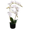Künstliche Orchidee mit Topf 65 cm Weiß