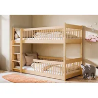 Kids Collective Hochbett Kinder, Etagenbett, Kinderbett | Massiv Kiefernholz,