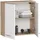 akord furniture factory Hängeschrank 60 cm Sonoma Eiche/Weiß 60 x 60 x 22,5 cm Weiß