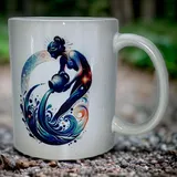 Tasse mit Sternzeichen/Tasse mit Foto/Motivtasse/Geschenk/Fototasse/Wassermann (Weiß-glänzend)