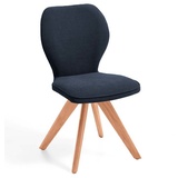 Niehoff Sitzmöbel Colorado Trend-Line Design-Stuhl Kernbuche/Webstoff - 180° drehbar Malea-R graphit