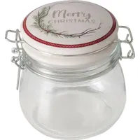 Boltze Glasbehälter mit Porzellandeckel CHARLENE, 450 ml