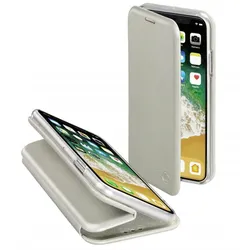 Booklet Curve für Apple iPhone X/Xs Silber