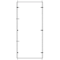 ABN SY47433M PVC-Montageplatte AS-142 für SL142, 600x276mm