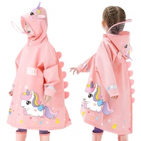 Kinder Regenponcho Regenmäntel Jungen Mädchen Regenjacken Cartoon Regencape wasserdichte Outdoor Regenbekleidung Mit tragbarer Tasche 5-6 Jahre