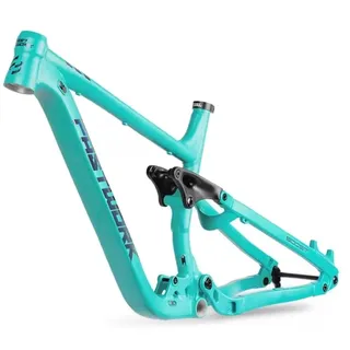 HIMALO Vollgefederter Rahmen 27.5er/29er Enduro Mountainbike Rahmen 15.5''/17''/18'' Boost Fahrrad Rahmen 12x148mm Steckachse Federweg 150mm Scheibenbremse Rahmen Für Trail/Downhill/AM/DH(Blauw,17'')