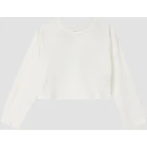 s.Oliver Cropped-Longsleeve mit Rückenprint Weiß 170-176